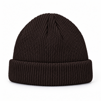 Topi Beanie Sailor Pendek Rajut Bergaris Lipat Klasik Hangat Musim Dingin Multi Warna Unisex Grosir MOQ Rendah