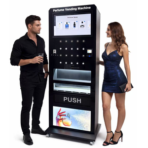 Distributeur de parfum intelligent, 10 flacons de parfum ou de cologne, distributeur automatique, écran tactile 10,1 pouces, <span class=keywords><strong>paiement</strong></span> par <span class=keywords><strong>carte</strong></span> de crédit/pièces de monnaie, certifié CE - Product Image 1