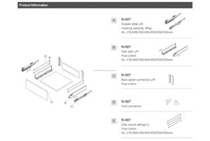Cajón Telescópico Moderno Vietnamita de Extensión Total con Cierre Suave y Movimiento Suave para Muebles de Dormitorio y Cocina - Product Image 3