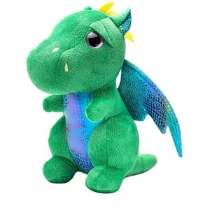 Factory Wholesale 25cm Anime Cute Dragon Stuffed Toy Plush Dinosaur Toy Stuffed Dragon Toys with Wings