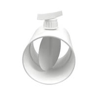 Valve de contrôle de débit d'air d'amortisseur de papillon de valve d'air scellée manuelle en PVC de qualité supérieure pour la fumée et l'échappement de conduit