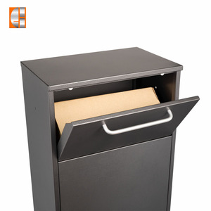 Safety package parcel box floor standing parcel drop box home use Key locking drop box