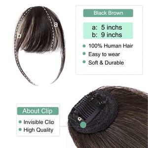 <span class=keywords><strong>Frange</strong></span> à clipser en <span class=keywords><strong>cheveux</strong></span> humains naturels, extensions à clipser, postiche <span class=keywords><strong>naturel</strong></span> blond, en stock en gros - Product Image 3
