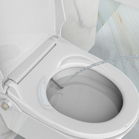 Vente en gros d'articles sanitaires pour salle de bain Wc Siège de toilette allongé à fermeture en douceur
