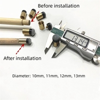 Tête de pistolet de billard/tête de peau neuf vis de Club sur la tête accessoires de queue de billard 10 ~ 13mm