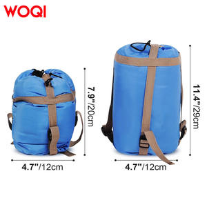 Saco de dormir rectangular Woqi, azul cielo, de nailon, ligero, transpirable, para acampar, hacer senderismo, viajes al aire libre, uso adulto. - Product Image 2