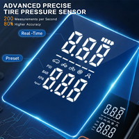 Compresseur d'air portable tout-en-un sans fil 160 PSI pour gonflage de pneus, pression préréglée, quatre unités de mesure de pression, idéal pour les villas