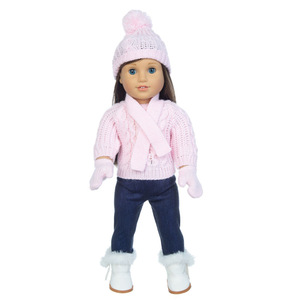 Christmas <b>doll</b> clothes, 18 inch <b>doll</b> sweater, American girl <b>doll</b> clothes and Christmas <b>doll</b> clothes without shoes - Product Image 2