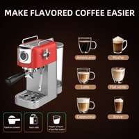 Meilleure machine à café expresso semi-automatique à usage commercial et domestique, nouveau design exclusif, pompe 20 bars, prise EU, alimentation électrique, en promotion