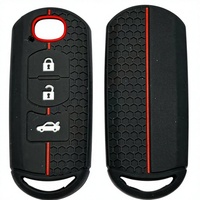 Étui de clé de voiture haut de gamme en silicone souple à 5 boutons, résistant aux rayures, pour Toyota Camry RAV4 Corolla