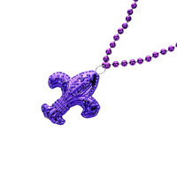 Collier personnalisé avec perles de médaillon Mardi Gras