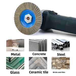 Disco abrasivo de carburo cerámico para amoladora angular, con 50 cuchillas de diamante electrochapado redondas de 115 mm para desbarbado de vidrio, China - Product Image 3