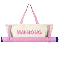 Housse de table de mahjong de qualité supérieure, sac de transport grande capacité pour mahjong, accessoires de rangement, tapis de jeu insonorisant en tissu