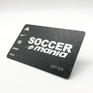 Plastic Gift card with embossing card number and barcode printing