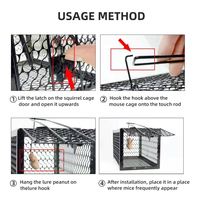 Piège à souris réutilisable et humain, cage à rats en métal pour capturer et relâcher, répulsif à souris solide et piège à rats pour souris et oiseaux