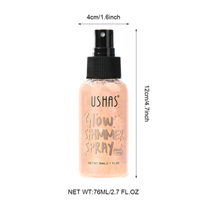 Spray <span class=keywords><strong>Fijador</strong></span> de <span class=keywords><strong>Maquillaje</strong></span> de Larga Duración con Brillo USHAS Acabado Luminoso Resplandeciente - Product Image 6