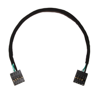 Faisceau de fils PCB femelle à femelle isolé en PVC 2.54mm 10 broches personnalisé pour connexion à double en-tête USB pour applications informatiques