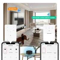 Télécommande intelligente TUYA WIFI IR RF433Mhz pour climatisation, télévision, rideaux, maison intelligente
