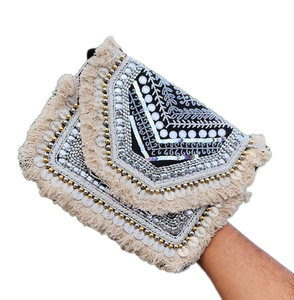 Sacs à bandoulière en jute durables pour femmes Banjara Mode Haute qualité Fermeture à glissière Doublure en coton - Product Image 2