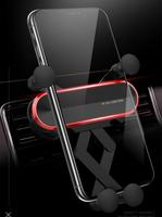 Nouveau support de téléphone de voiture à gravité pour grille d'aération, support de téléphone portable pour iPhone 13 12 Pro, Xiaomi, Samsung, GPS
