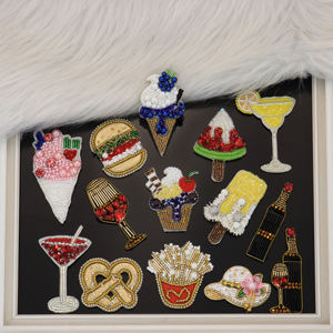 Tissu perlé 3D luxueux patchs de strass brodés 3D PVC pour vêtements sacs chapeaux accessoires vêtements appliqués à la mode - Product Image 1