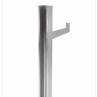 Colonne de rampe d'escalier en acier inoxydable brossé Zhuo Ye 304 avec main courante en verre pour la décoration des cours de villas