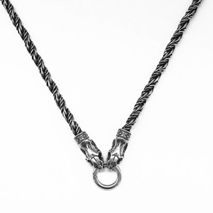 Yunnique-collar de cadena trenzada de acero inoxidable con colgante de calavera para hombres y mujeres, joyería de moda - Product Image 2