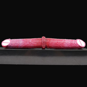 Jouet sexuel lesbien à double tête, double pénétration, en <span class=keywords><strong>silicone</strong></span> souple, gode double extrémité, jouets érotiques pour femmes - Product Image 4