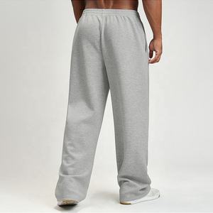 YOUMI Servizio Personalizzato OEM <span class=keywords><strong>Pantaloni</strong></span> Sportivi Casual <span class=keywords><strong>in</strong></span> Poliestere/Cotone Elasticizzato a Gamba Dritta per <span class=keywords><strong>Uomo</strong></span> - Product Image 2