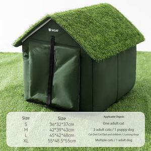 Caseta <span class=keywords><strong>para</strong></span> Gatos Callejeros, Impermeable, <span class=keywords><strong>de</strong></span> Tela Oxford, Refugio Seguro <span class=keywords><strong>para</strong></span> Gatos y Perros - Product Image 6