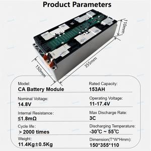 Starmax Catl Tafel 14.8V 4S1P 150AH 153AH Nmc Car Lithium Ion <b>Battery</b> <b>3.7V</b> Ncm Prismatic Cell Leaf VDA355 Module - Product Image 2