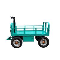 Carro eléctrico de almacenamiento de plataforma de acero personalizable OEM para transporte de jardín herramientas industriales embalaje de verduras de cuatro ruedas