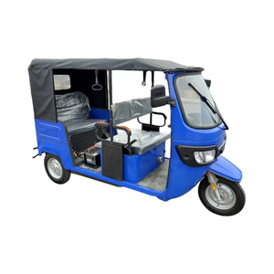 Motocicleta Eléctrica de 3 Ruedas para Adultos, Mototaxi con Cabina, Triciclo TVS Tuktuk, 1000W de Potencia, 3 Asientos para Pasajeros, Carrocería Cerrada - Product Image 1