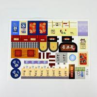 Autocollant personnalisé en vinyle PET holographique, entièrement imprimé, découpé à la forme, adhésif, résistant aux rayures, pour emballage, faible MOQ, plaque gratuite, OEM