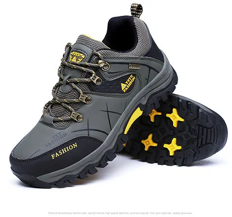 Zapatos de senderismo para hombre, botas de exterior impermeables para invierno, zapatillas de escalada de montaña, botas de caza