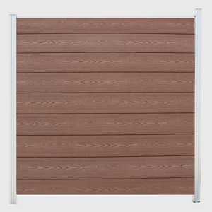 Phong cách mới dễ dàng cài đặt gỗ WPC hàng rào chà nhám bề mặt WPC decking hàng rào - Product Image 1