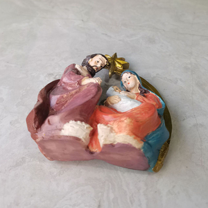 Ensemble de la Nativité de la Sainte Famille en polyrésine en gros, Jésus, Marie, Joseph, figurines religieuses, cadeaux festifs, décoration de Noël - Product Image 4