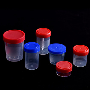 Gobelets d'échantillonnage Jingchuang 25 30 40 60 120 ml avec couvercles pour la collecte d'urine, de crachats et de selles - Product Image 1