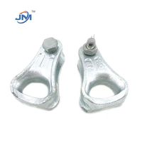 Cosses à fourche galvanisées à chaud, fixations haute résistance pour câbles à fibres optiques, accessoires électriques