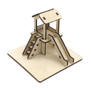 Modèle de toboggan en bois, jouet à vapeur, Kit éducatif pour enfants de 4 à 6 ans, ensemble de construction pour expériences scientifiques - Product Image 2