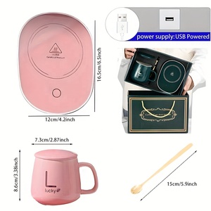 Khuyến Mại Biểu Tượng Tùy Chỉnh Quà Tặng Đám Cưới Cô Dâu Gif Điều Khiển Nhiệt Độ Điện Thông Minh Nước Nóng Cà Phê Cốc Ấm Hơn Quà Tặng Doanh Nghiệp - Product Image 6