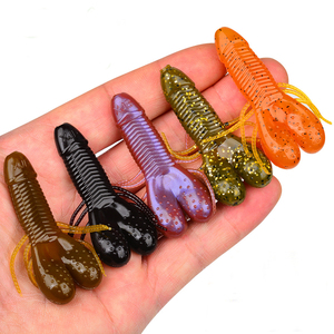 WEIHE 10 pièces/sac 4g/6g 5cm/5.8cm Leurre souple coulant en PVC pour la pêche en eau salée et la pêche en <span class=keywords><strong>mer</strong></span> - Product Image 6