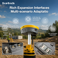Alat Survei GPS RTK TopTech TK300 Rpver, Penerima GNSS RTK GPS untuk Survei Topografi, Antena Pelacak GPS
