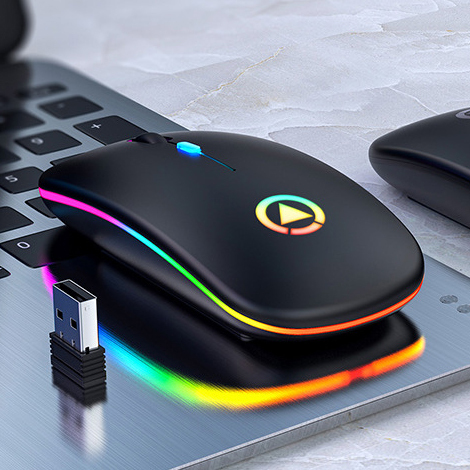 Leadingplus 2021 Rechargeable Bluetooth Usb Gaming Mouse Custom Logo Wireless Silent LED Colorful Lights Computer Pc Mouse