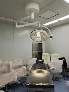 Factory Price Operation Halogen Light Ceiling Mounted Double Arms Surgical Mobile Light Operating Lamp