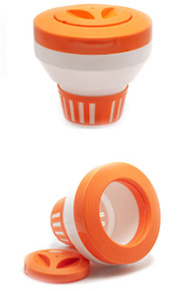 7 pulgadas de lujo grande azul y blanco flotante <span class=keywords><strong>piscina</strong></span> Spa dispensador de <span class=keywords><strong>cloro</strong></span> <span class=keywords><strong>Ideal</strong></span> para tableta de 3" - Product Image 3