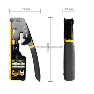 8p/6p Cat3 Cat5e Cat6 için çok fonksiyonlu ağ kablosu RJ45 sıkma aracı - Product Image 1