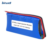 Module de supercondensateurs durables série 5, 13,5V/15V, 0,2F, 0,4F, 0,66F, 1,0F, 1,4F, 2F, 3F, 5F, 6F, 10F, 12F, 20F, 76F, 120F