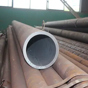 Tubos de aço macio laminados a quente de primeira qualidade, tubos/tubos de aço carbono sem costura de ferro preto grau A