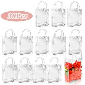 30 Bolsas de Regalo Transparentes de <span class=keywords><strong>PVC</strong></span> Resistente con Asas, 7.87*3.94*7.87in/5.91*2.76*6.3in, para Despedidas de Soltera, Fiestas de Cumpleaños - Product Image 1